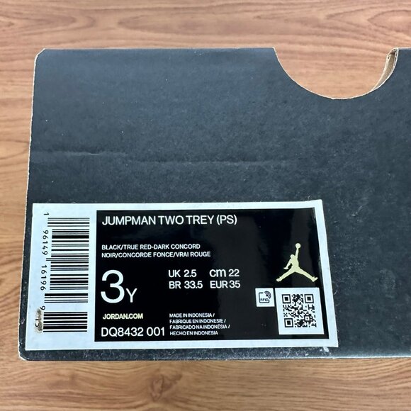 Rare Nike Air Jordan 6 Rings Toddler Boys 3Y Athletic Shoes Black Red DQ8432-001 - Picture 7 of 9